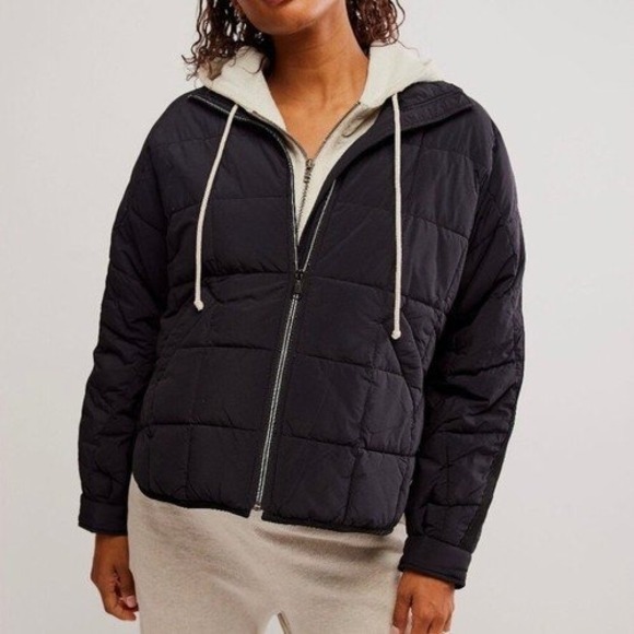 FP Movement x Hatch Black Quilted Packable Jacket Coat XS PrimaLoft Thermoplume - Picture 1 of 16